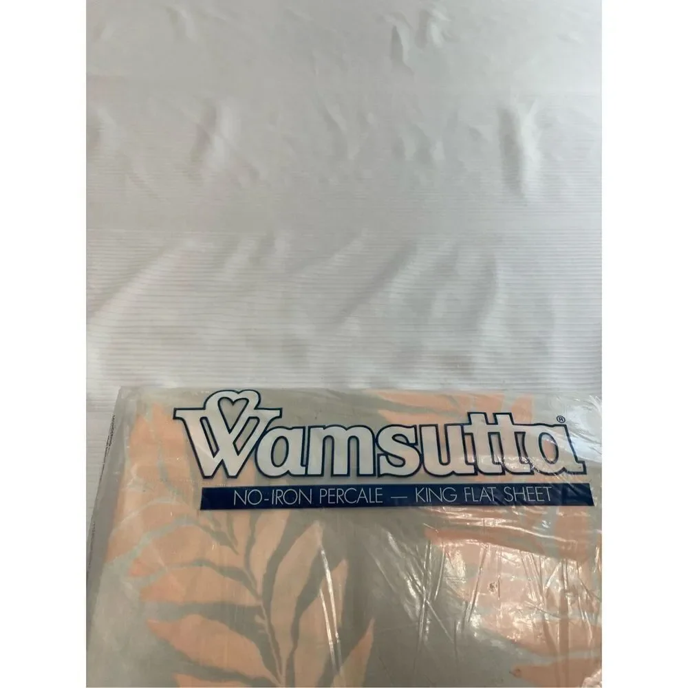 Wamsutta No Iron Twin Flat Sheet VTG Sealed
